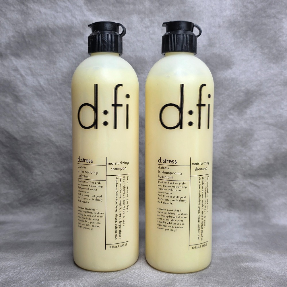 (X2) d:fi American Crew D:stress Moisturizing Shampoo 12 oz NOS HTF